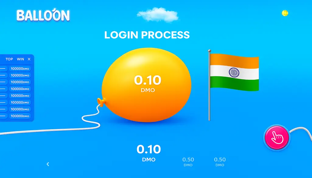 Balloon Game LOgin Process
